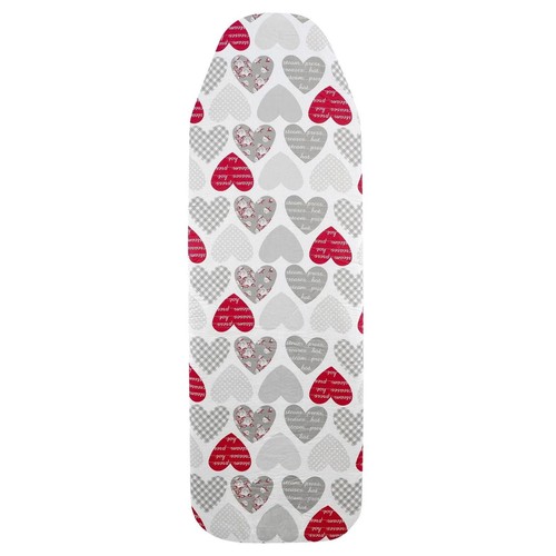Red hearts ironing board cover - hearts,